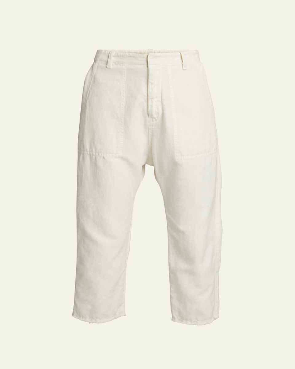 Luna Cotton-Linen Cropped Pants